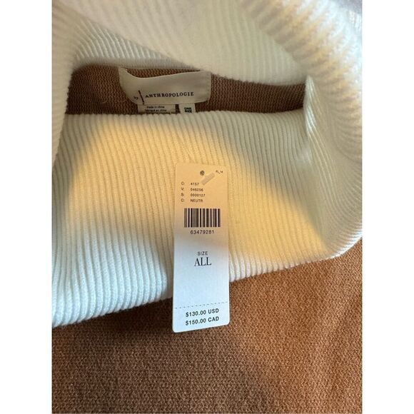 Anthropologie one size color block turtleneck sweater poncho - NWT - Picture 9 of 10